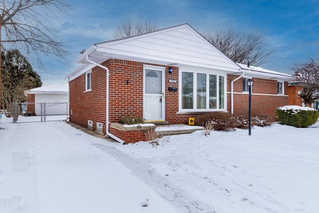 view of bungalow-style house