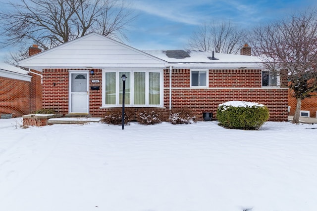 view of front of home