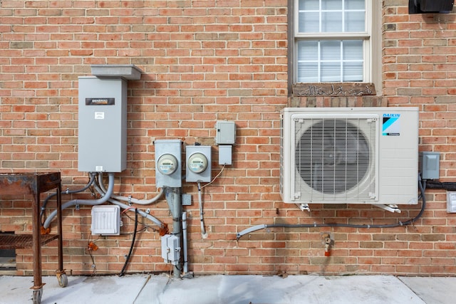 exterior details featuring ac unit