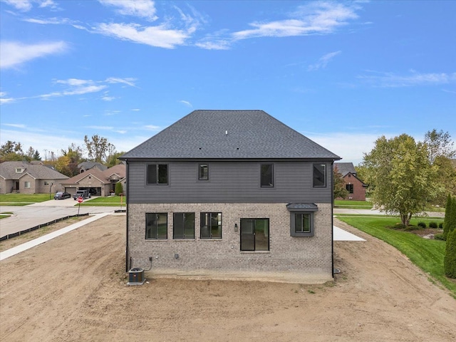 back of property with cooling unit