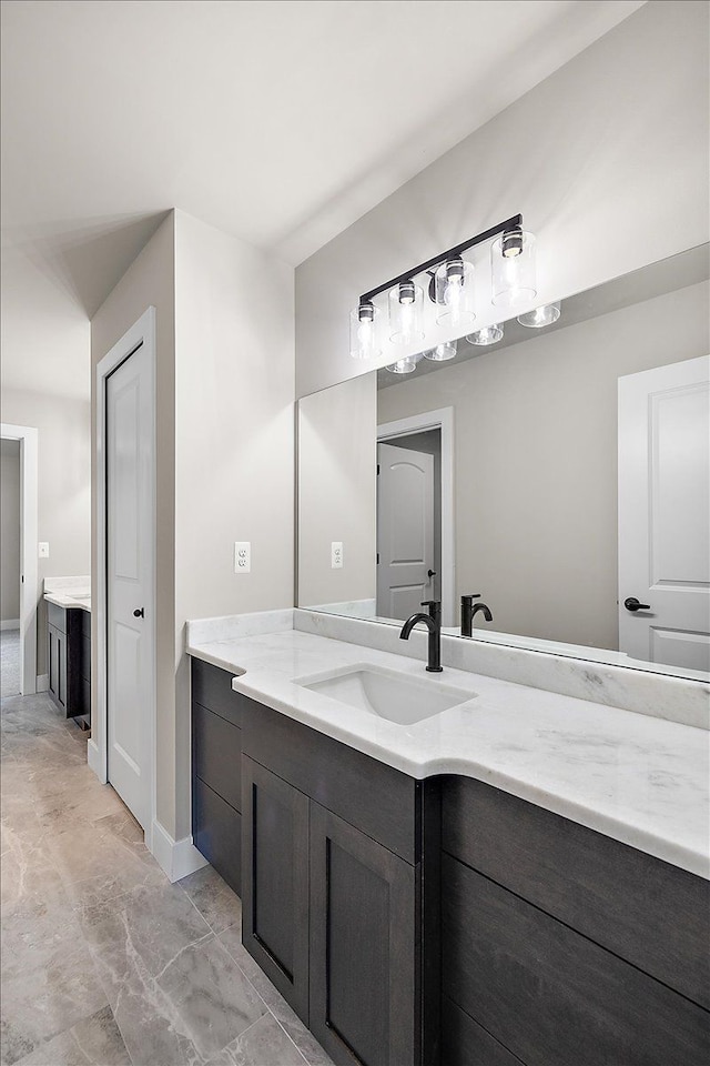 bathroom featuring vanity