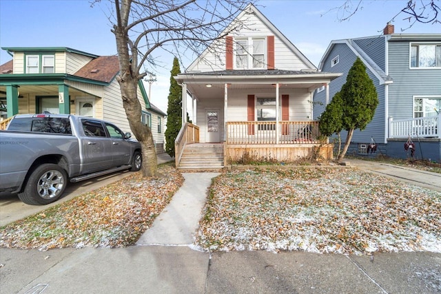 view of front of home featuring a porch