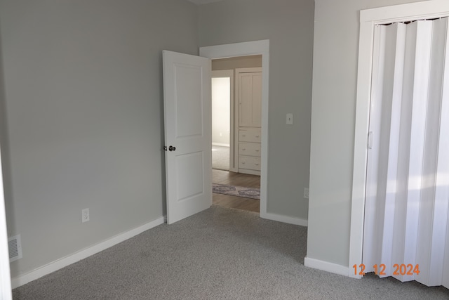 view of carpeted empty room