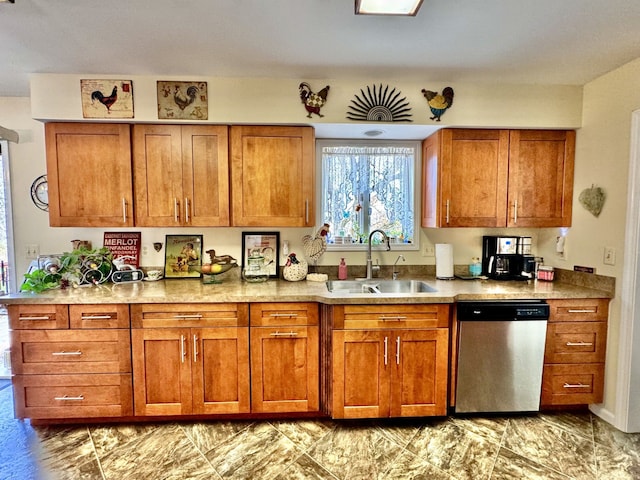 kitchen featuring dishwasher and sink