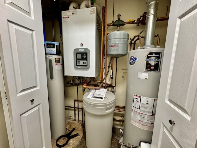 utilities featuring water heater and gas water heater