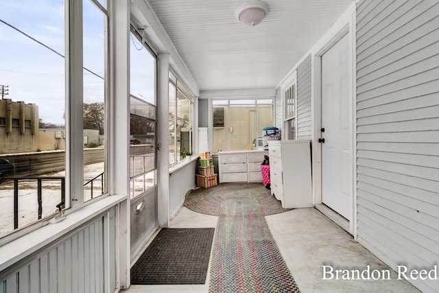 sunroom / solarium featuring a wealth of natural light