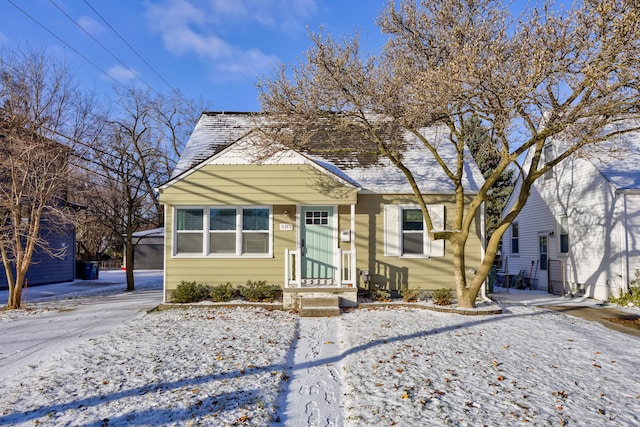 view of bungalow-style house