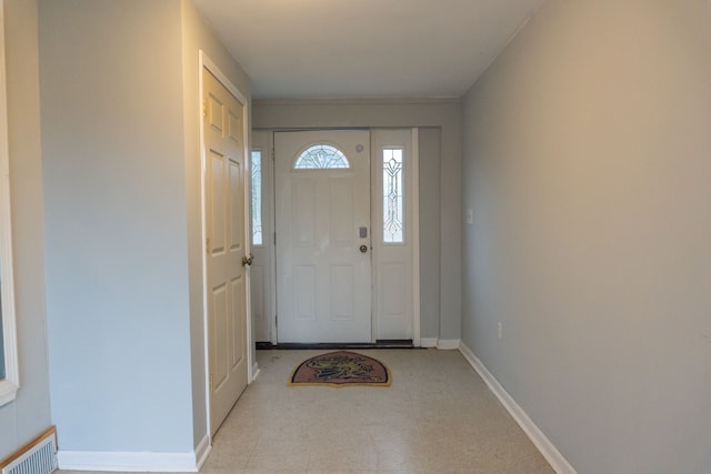 view of entrance foyer