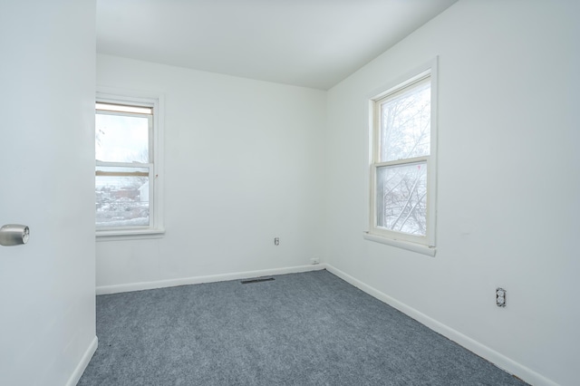 view of carpeted empty room