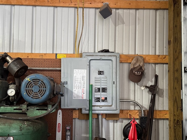 utility room featuring electric panel