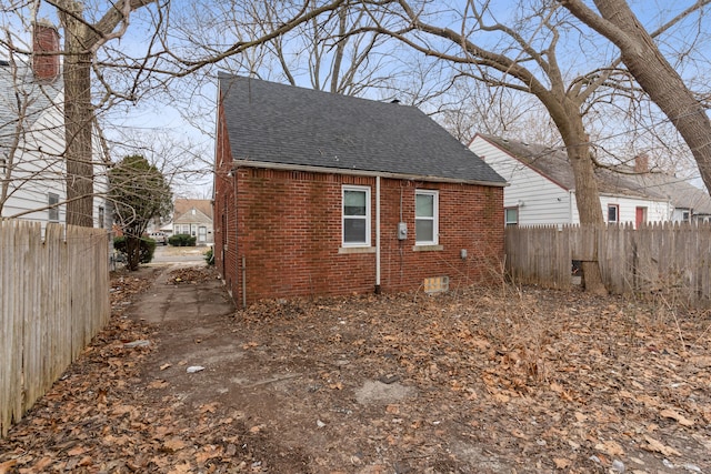 view of side of property