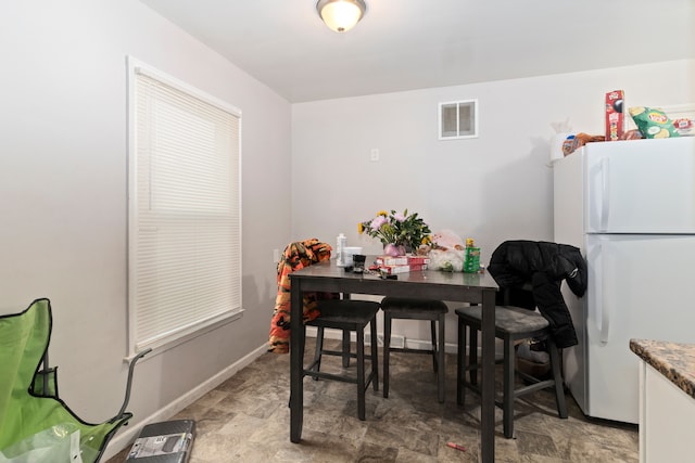 view of dining room