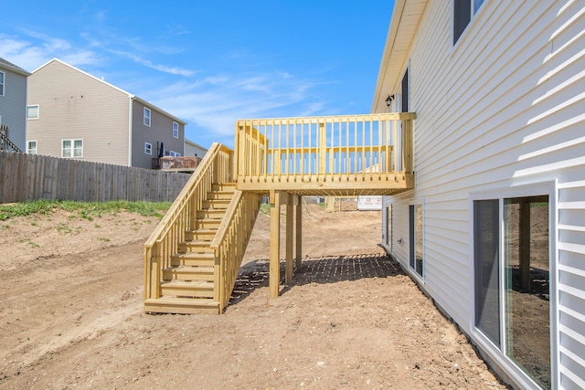 8775 E Sturtevant Ave, Richland, MI 49083 - view of yard featuring stairway and a deck
