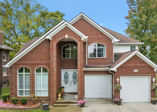 view of front of house featuring a garage