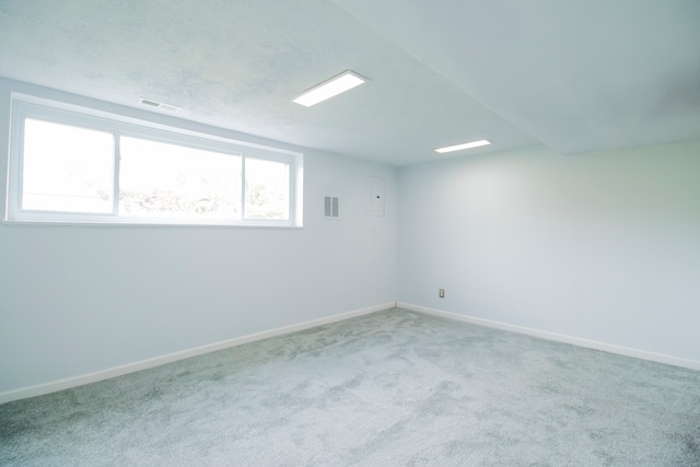 empty room with light carpet