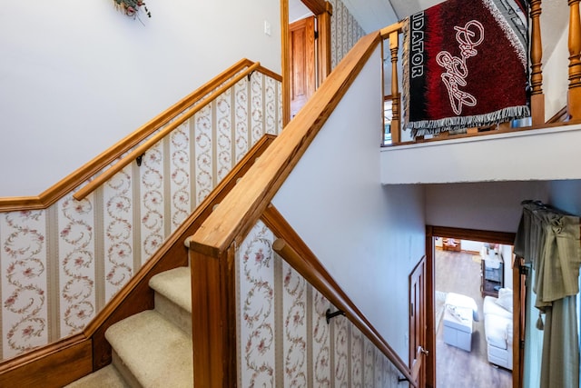 view of staircase