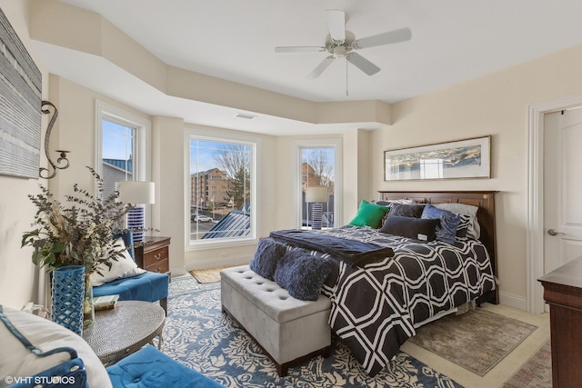 200 Lake St Unit 3B, Saint Joseph, MI 49085 - bedroom with ceiling fan and baseboards