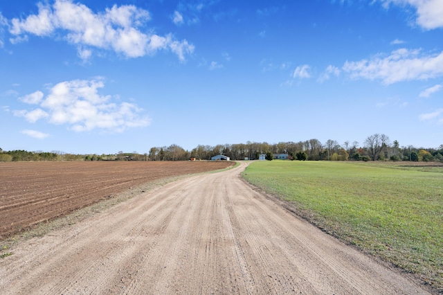 7580 River Rd, Evart, MI 49631 - view of dirt / gravel driveway featuring a rural view