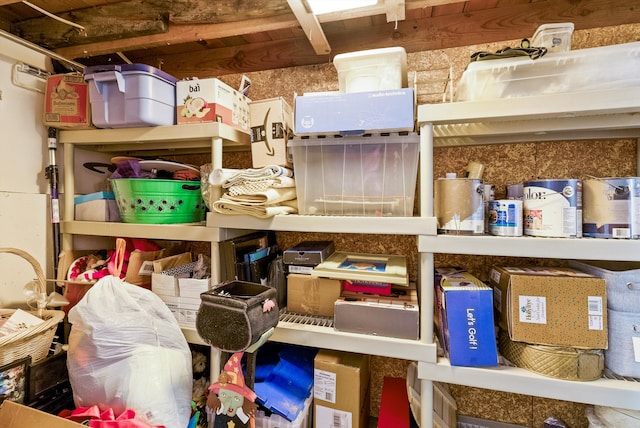 view of storage room