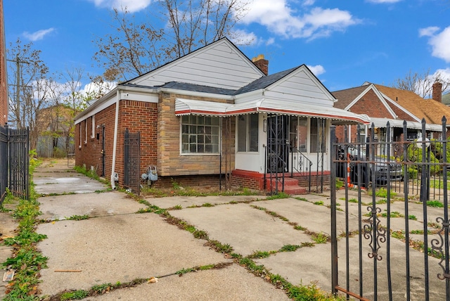 view of bungalow-style home