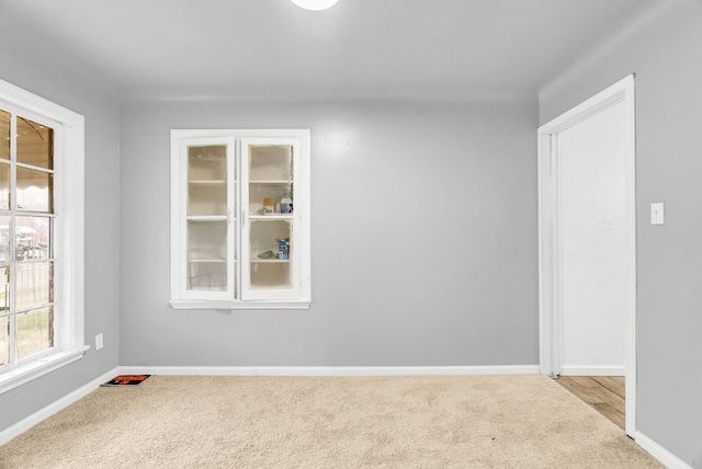 view of carpeted empty room