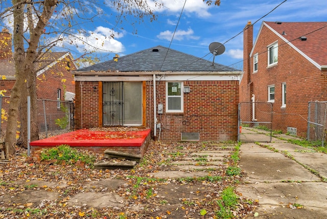 view of rear view of property