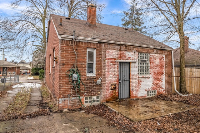 view of rear view of property