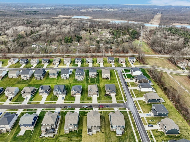 2785 Tulip Way, Commerce Twp, MI 48382 - aerial overview of property's location with nearby suburban area and a large body of water