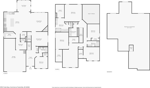 2785 Tulip Way, Commerce Twp, MI 48382 - view of room layout