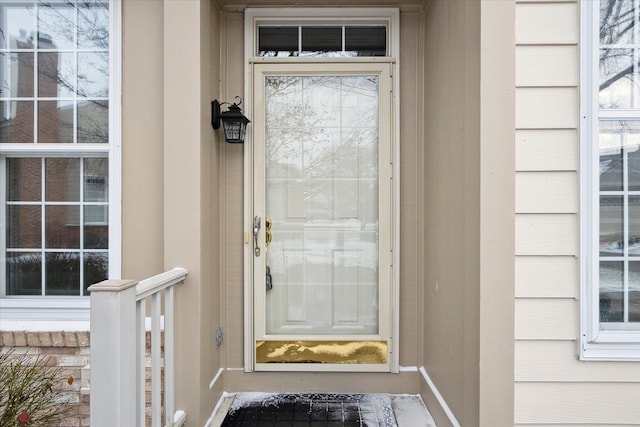 view of entrance to property