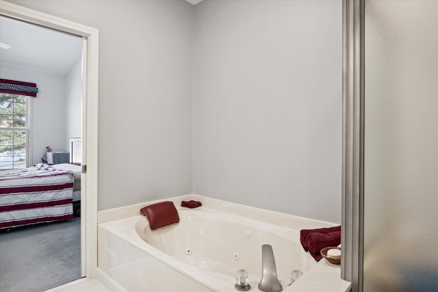 bathroom with a bathtub