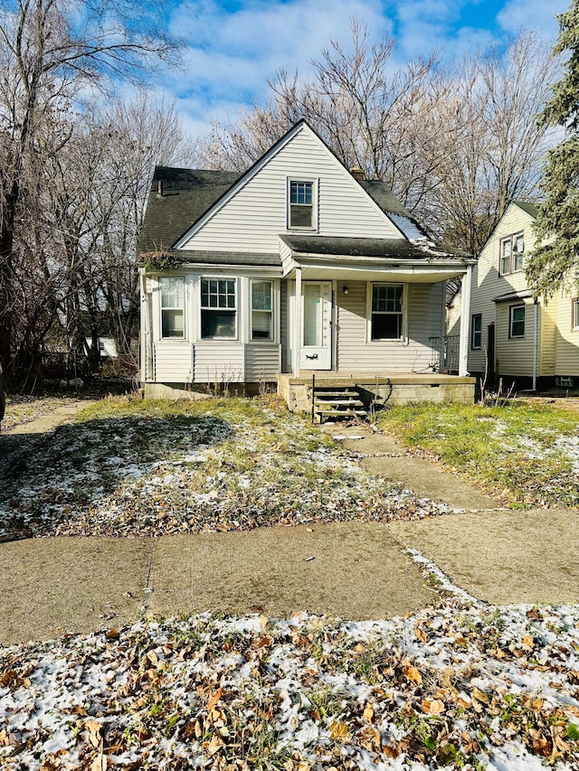 view of bungalow