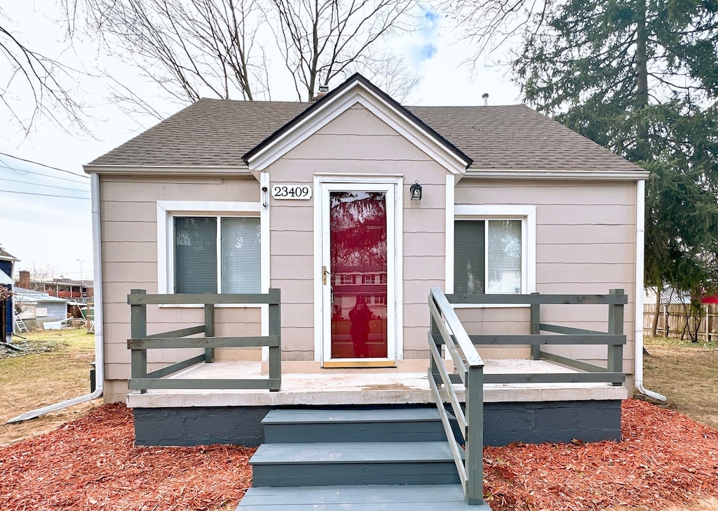 view of bungalow-style house