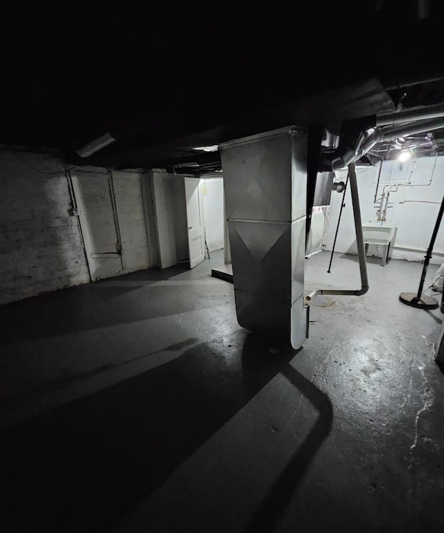 view of basement