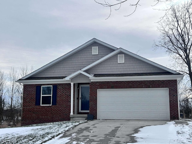 view of front of house featuring a garage