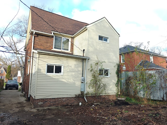 view of rear view of property