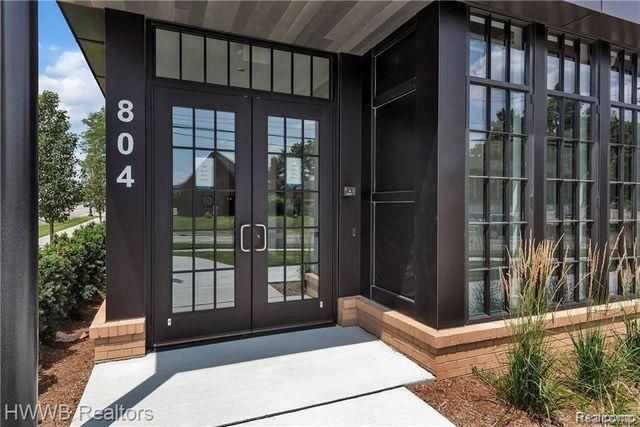 property entrance featuring french doors