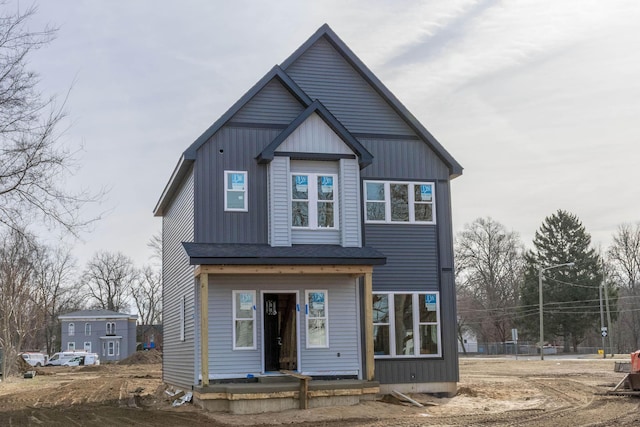 view of front of property with board and batten siding