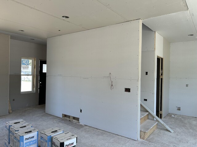 view of spare room