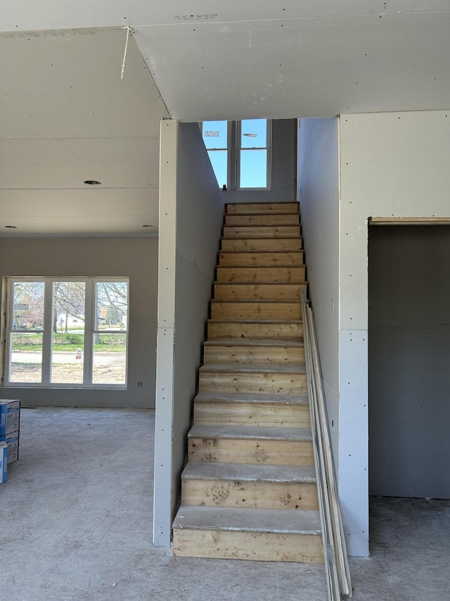 view of staircase