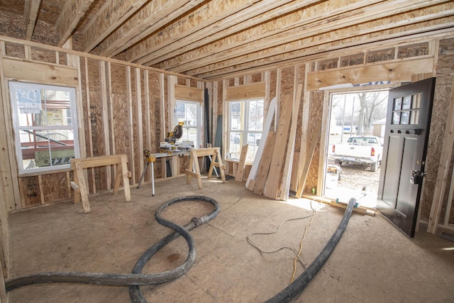 miscellaneous room featuring plenty of natural light