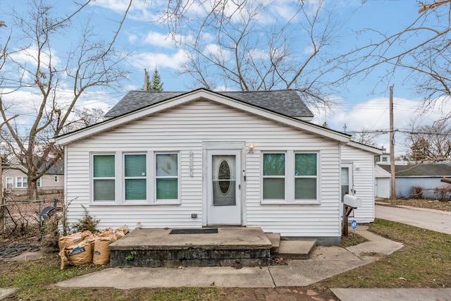 view of bungalow-style home