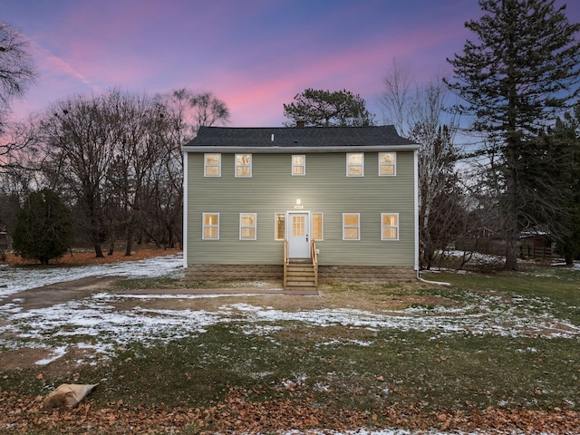 view of colonial inspired home