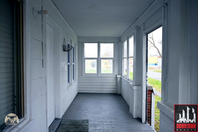 view of sunroom