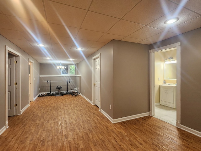 interior space with wood-type flooring