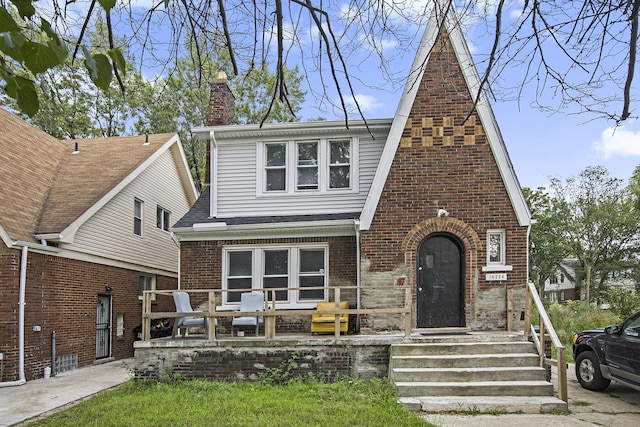 view of english style home