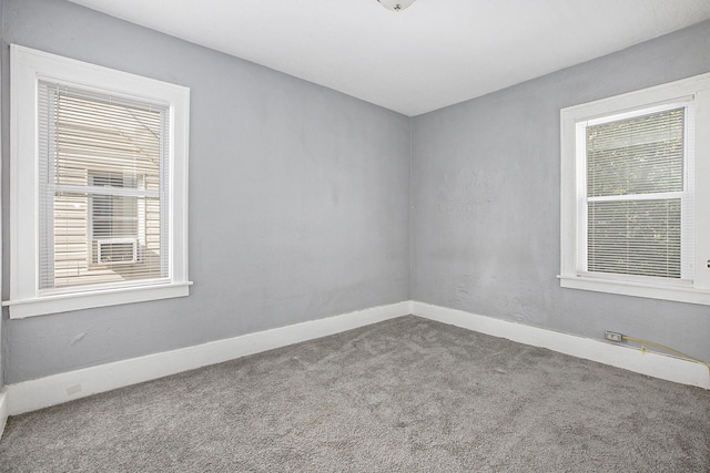 spare room with carpet floors