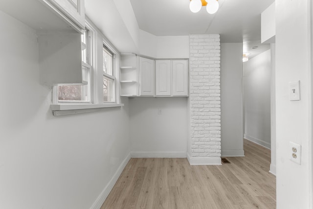 interior space featuring light hardwood / wood-style flooring