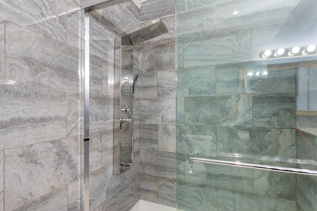 bathroom with an enclosed shower