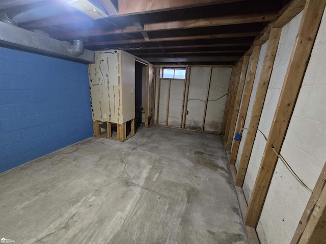 view of basement